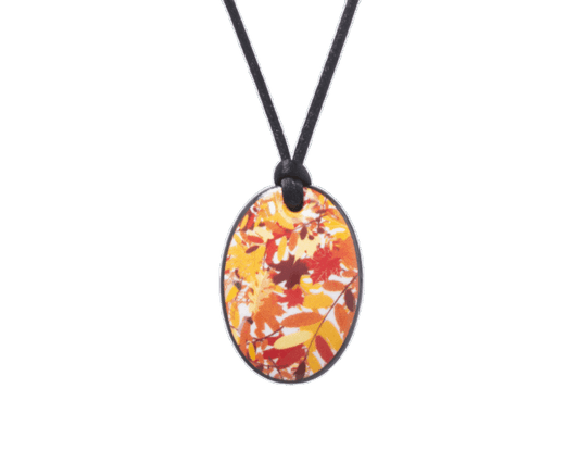Louisiana Collectie ovaal porseleinen ketting hanger