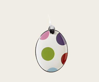 Feest Collectie ovaal porseleinen ketting hanger