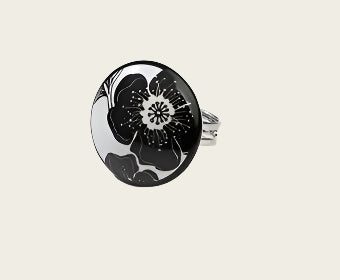 Nachtbloem Collectie rond porseleinen ring
