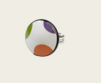 Feest Collectie rond porseleinen ring