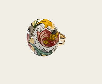 Mediaan Collectie rond porseleinen ring