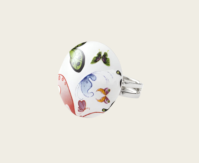 Flight Collection round porcelain ring