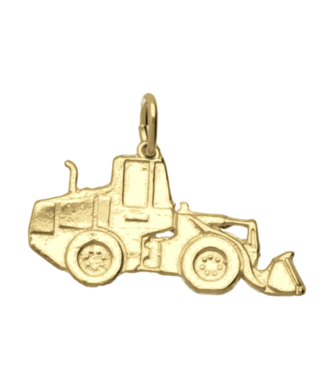 Golden Shovel Necklace Pendant