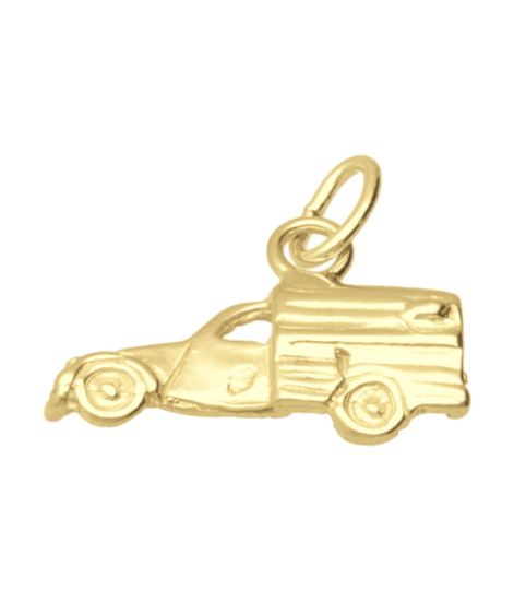 Gouden Lelijk eend bestel ketting hanger