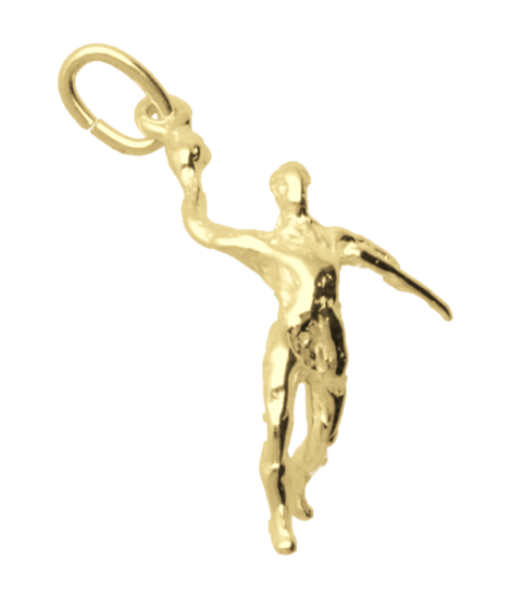 Gouden Handballer ketting hanger