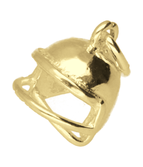 Gouden American Football helm ketting hanger