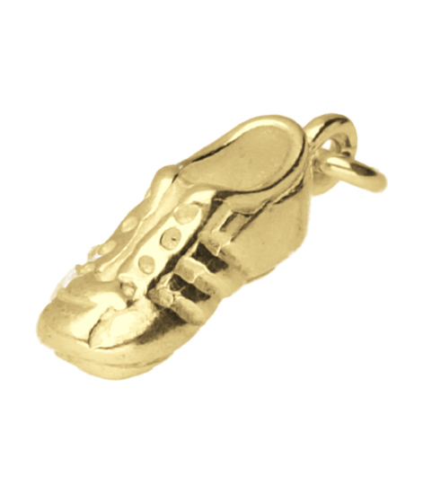 Gouden Voetbalschoen middel ketting hanger