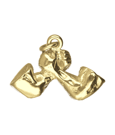 Gouden Arm drukken ketting hanger
