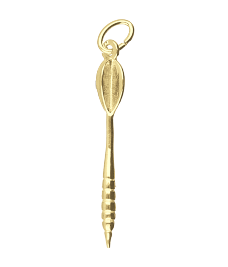 Gouden Dartpijl klein ketting hanger