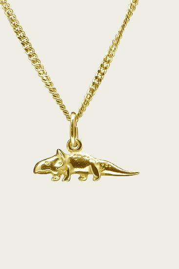 Gouden Dinosaurus 4 ketting hanger