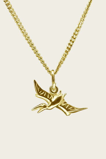 Gouden Dinosaurus 5 ketting hanger