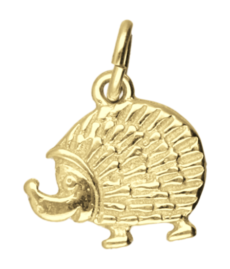 Gouden Egel massief ketting hanger