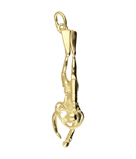 Gouden Duiker detail ketting hanger
