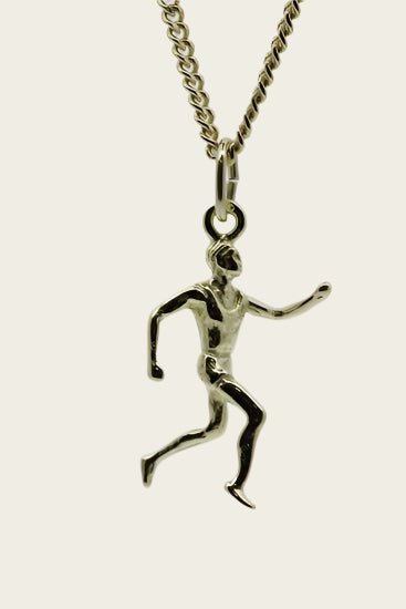 Gouden Hardloper ketting hanger