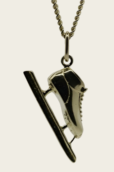 Gouden Noren schaats ketting hanger