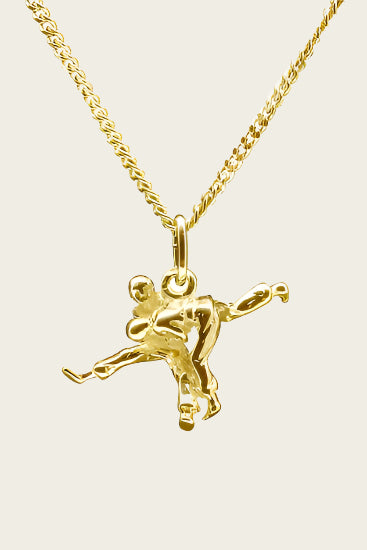 Gouden Judoka's ketting hanger