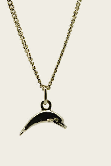 Gouden Dolfijn ketting hanger