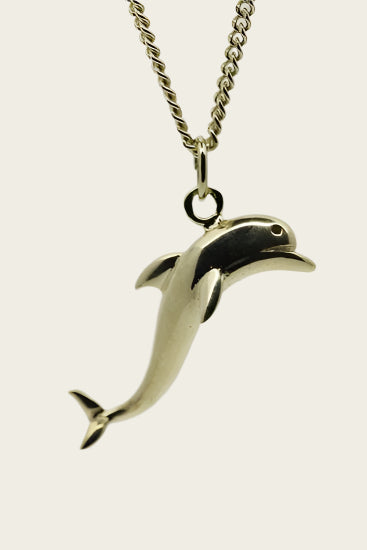 Gouden Dolfijn ketting hanger - 2