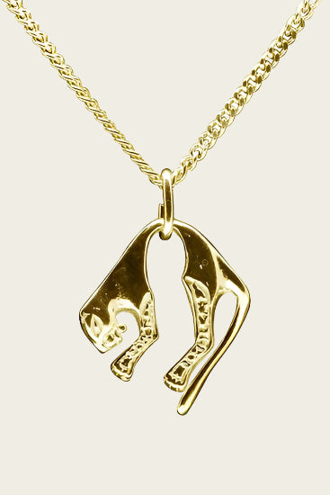 Gouden Panter middel ketting hanger