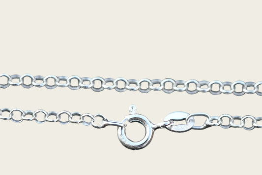 Zilveren Jasseron bedelarmband - 1.fijn - 2,6 mm - 15/19 cm