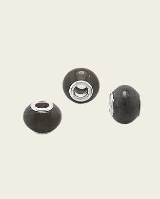 Zilveren edelsteen bead - agaat