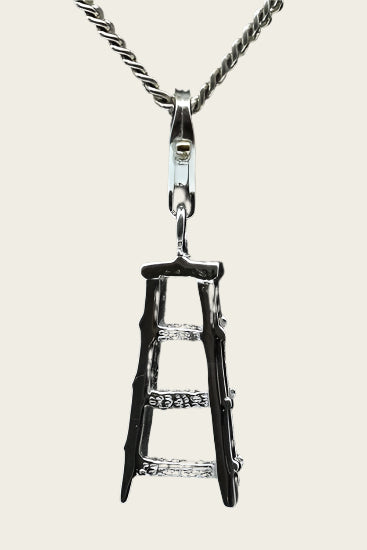 Zilveren Ladder hanger en/of bedel