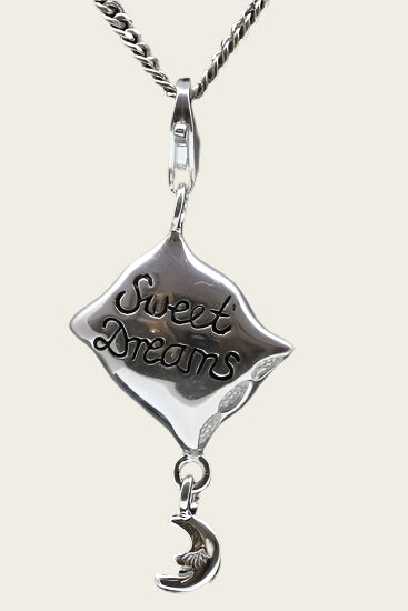 Zilveren Kussen sweat dreams hanger en/of bedel