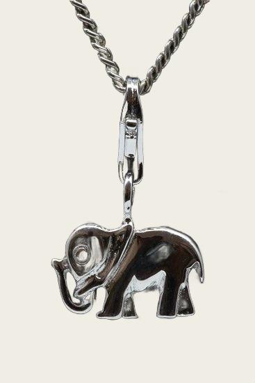 Zilveren Olifant hanger en/of bedel