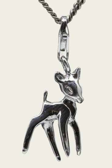 Zilveren Bambi - Ree hanger en/of bedel