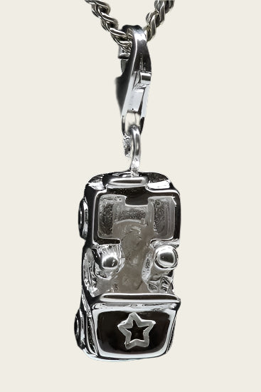 Zilveren Jeep hanger en/of bedel