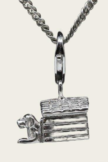 Zilveren Hondenhok hanger en/of bedel