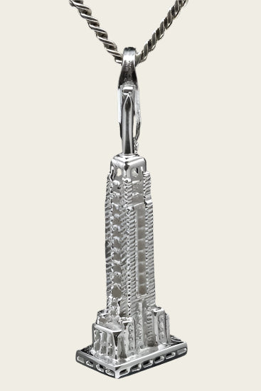 Zilveren Empire State Building NY hanger en/of bedel