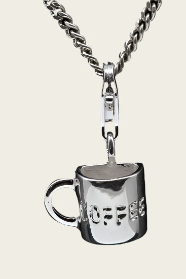 Zilveren Kopje koffie half hanger en/of bedel