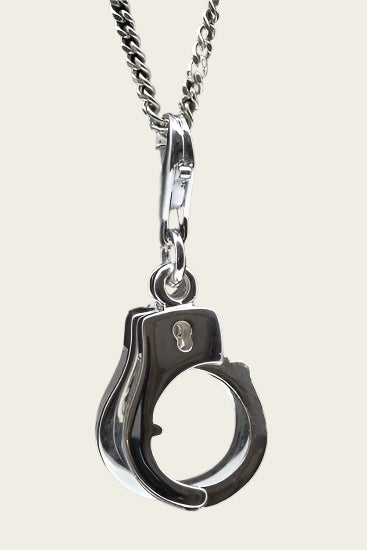 Zilveren Handboeien te openen hanger en/of bedel