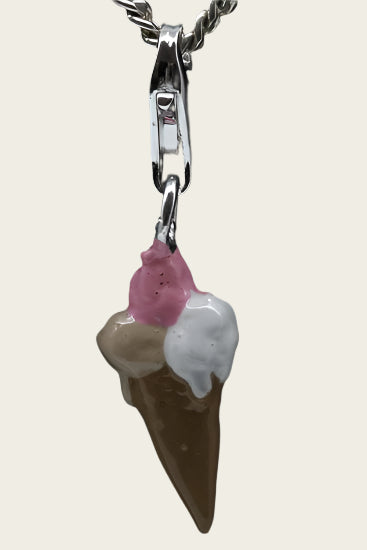 Zilveren IJsje met 3 bollen hanger en/of bedel