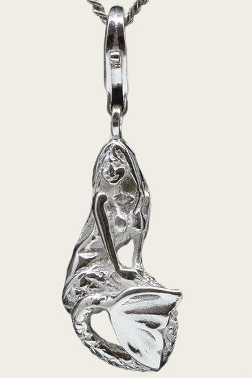 Zilveren Zeemeermin groot hanger en/of bedel