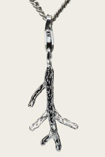 Zilveren Koraal hanger en/of bedel
