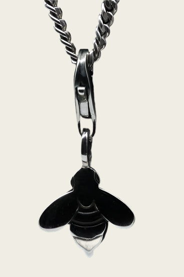 Zilveren Bij klein hanger en/of bedel