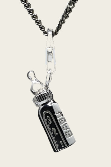 Zilveren Babyfles hanger en/of bedel