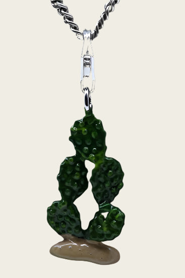 Zilveren Cactus hanger en/of bedel
