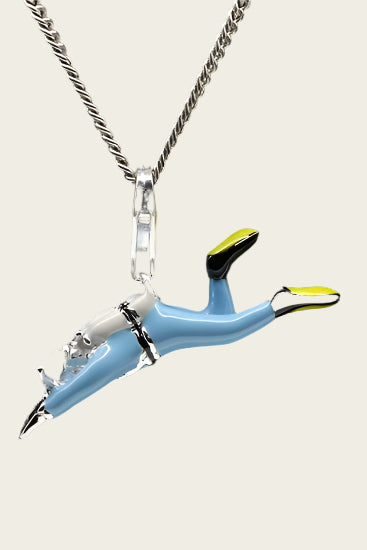 Zilveren Duiker hanger en/of bedel