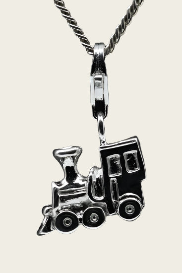 Zilveren Locomotief hanger en/of bedel