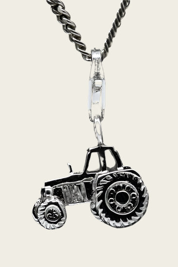 Zilveren Tractor Trekker hanger en/of bedel