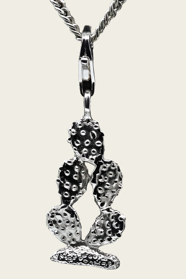 Zilveren Cactus hanger en/of bedel