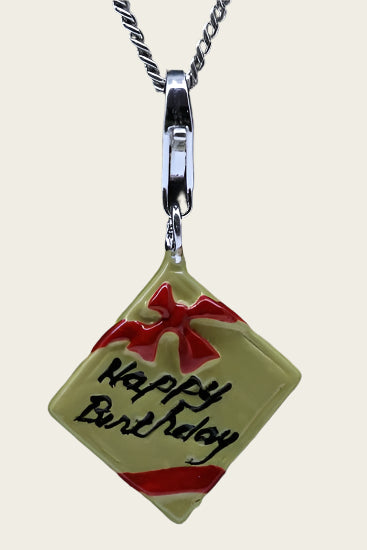 Zilveren Verjaardagscadeau Happy Birthday hanger en/of bedel