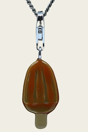 Zilveren IJsje sinaasappel hanger en/of bedel