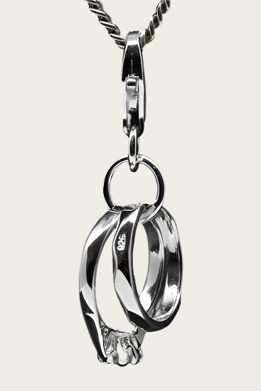 Zilveren Trouwringen set hanger en/of bedel