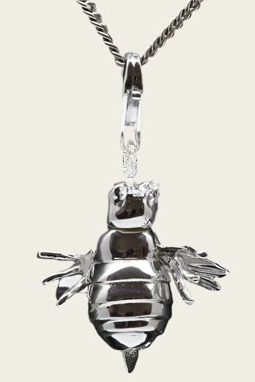 Silver Bee movable pendant and/or charm