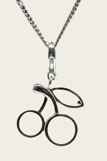 Zilveren Kers open hanger en/of bedel