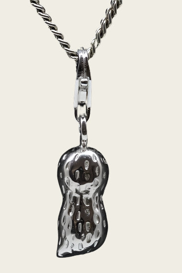 Zilveren Pinda hanger en/of bedel